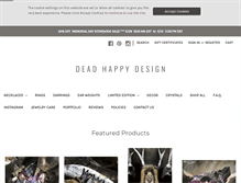 Tablet Screenshot of deadhappydesign.com